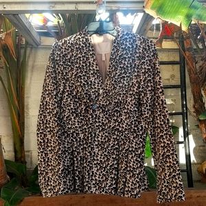 Rebecca Taylor Cheetah Print Blazer